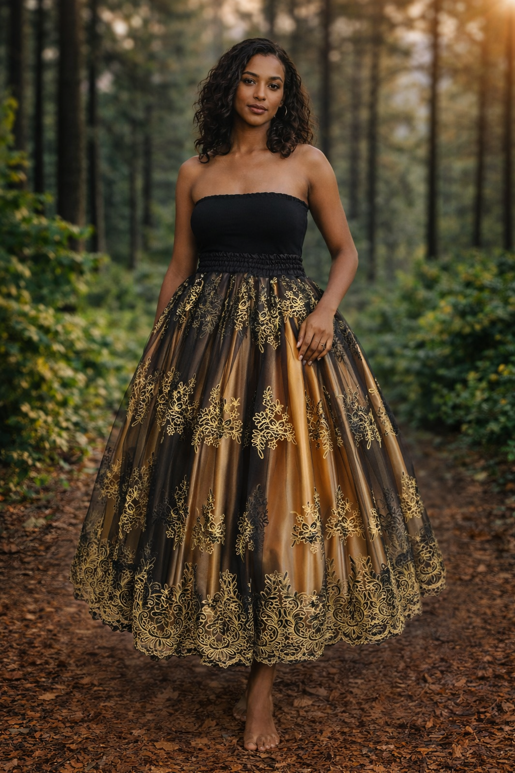 REF 54 Saia em tule bordado.